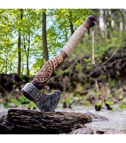 Amazon.com : SHINY CRAFTS® Viking Pizza Cutter Axe – Carbon Steel